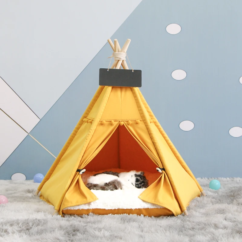 Pet tent four seasons universal cat kennel doghouse summer pet bed removable and washable closed indoor cat house cat house