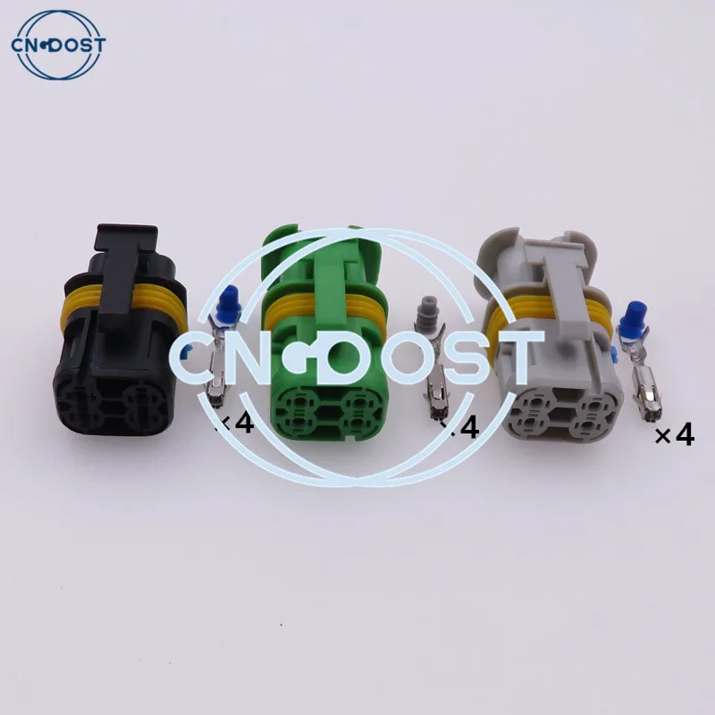 

1 Set 4 Pin 18164.000.002 Automotive Connector Wiring Harness Waterproof Plug AC Assembly For Automobile