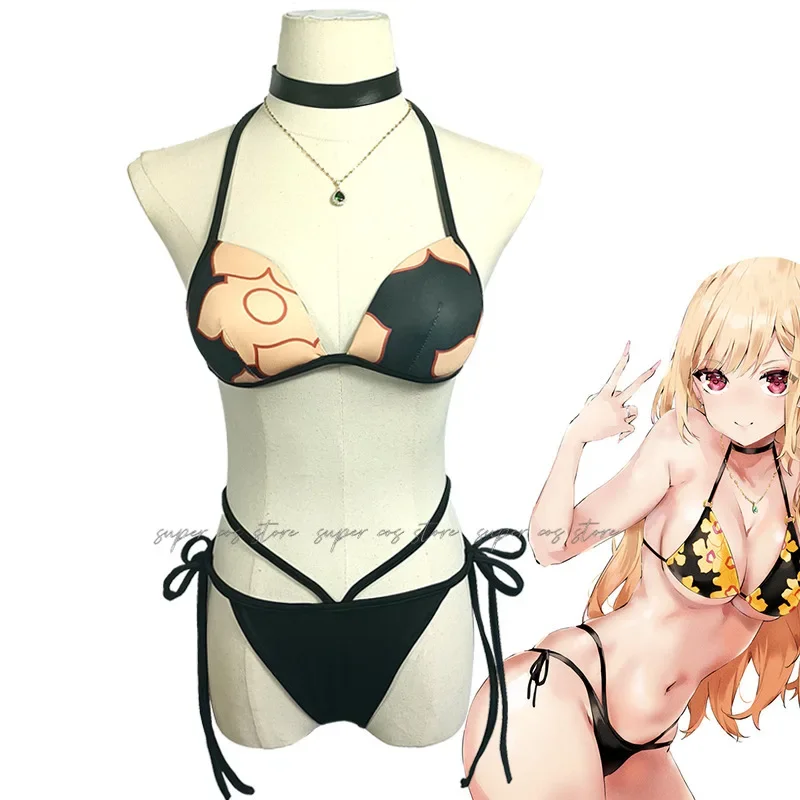 Marin Kitagawa Fantasty Swimsuit Anime My Dress Up Cosplay Darling Disguise Costume Bikini Women Halloween Fantasia Clothes