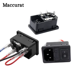 3D Printer Parts 220V/110V 15A Power Supply Switch Male Socket with Fuse for 3D Printer DIY 3D Printer Accessories