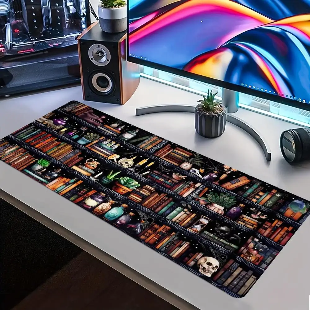 Large Gaming Desk Mat Mouse Pad Desk Pad Mouse pad Mystical Green Plant Computer Laptop Keyboard Desktop Protector Mat Office
