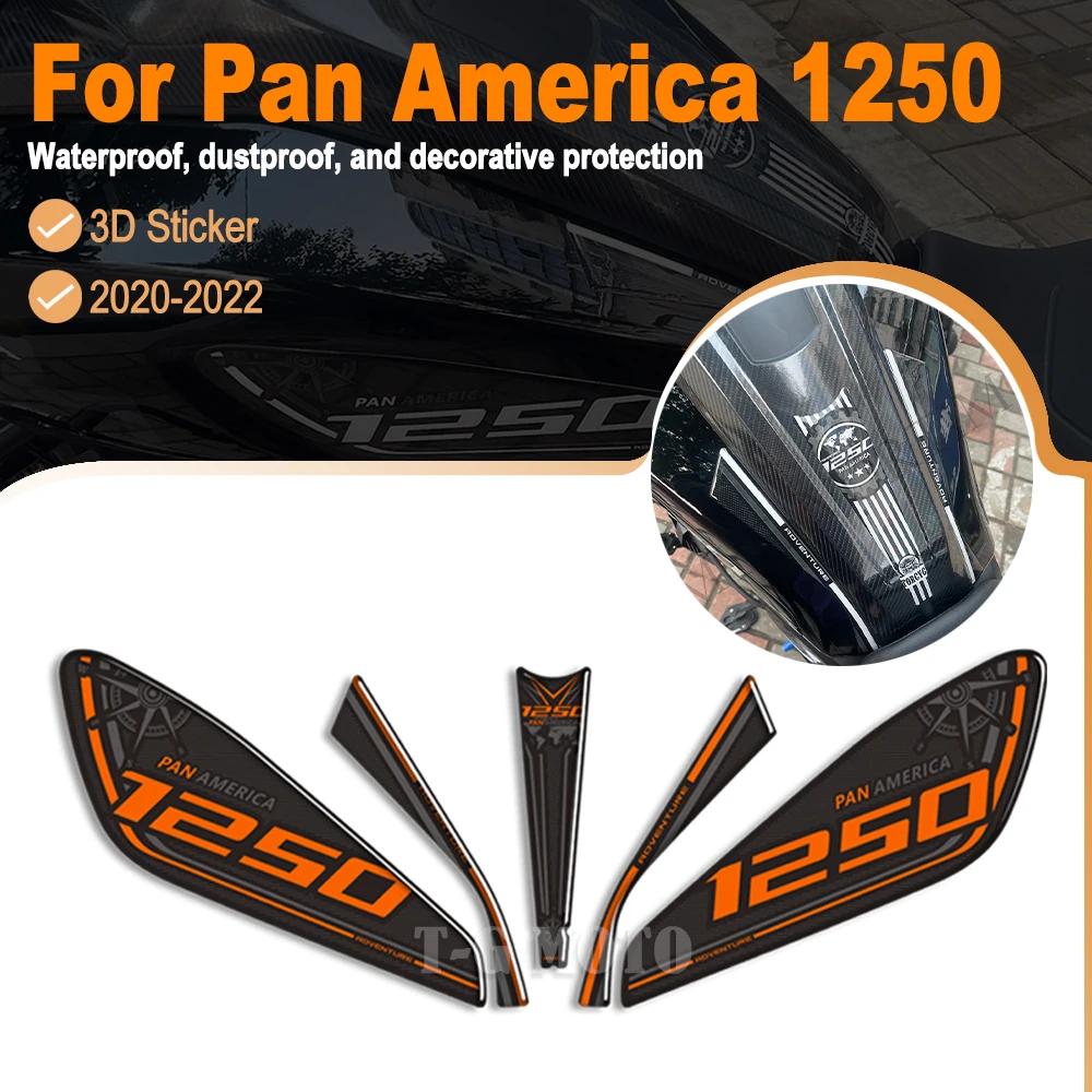 

America 1250 Motorcycle Fuel Oil Tank Pad Decals Protector Stickers Decals Kit For Harley Pan America 1250