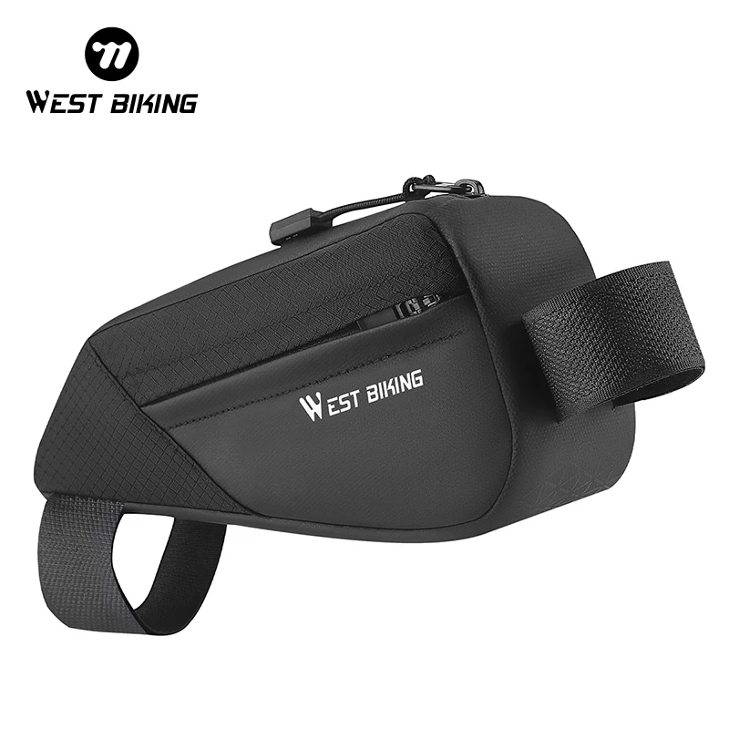 WEST BIKING Bicycle Bags Mini Portable MTB Road Bike Front Storage Pannier Durable Top Tube Triangle Bag Cycling Accessories