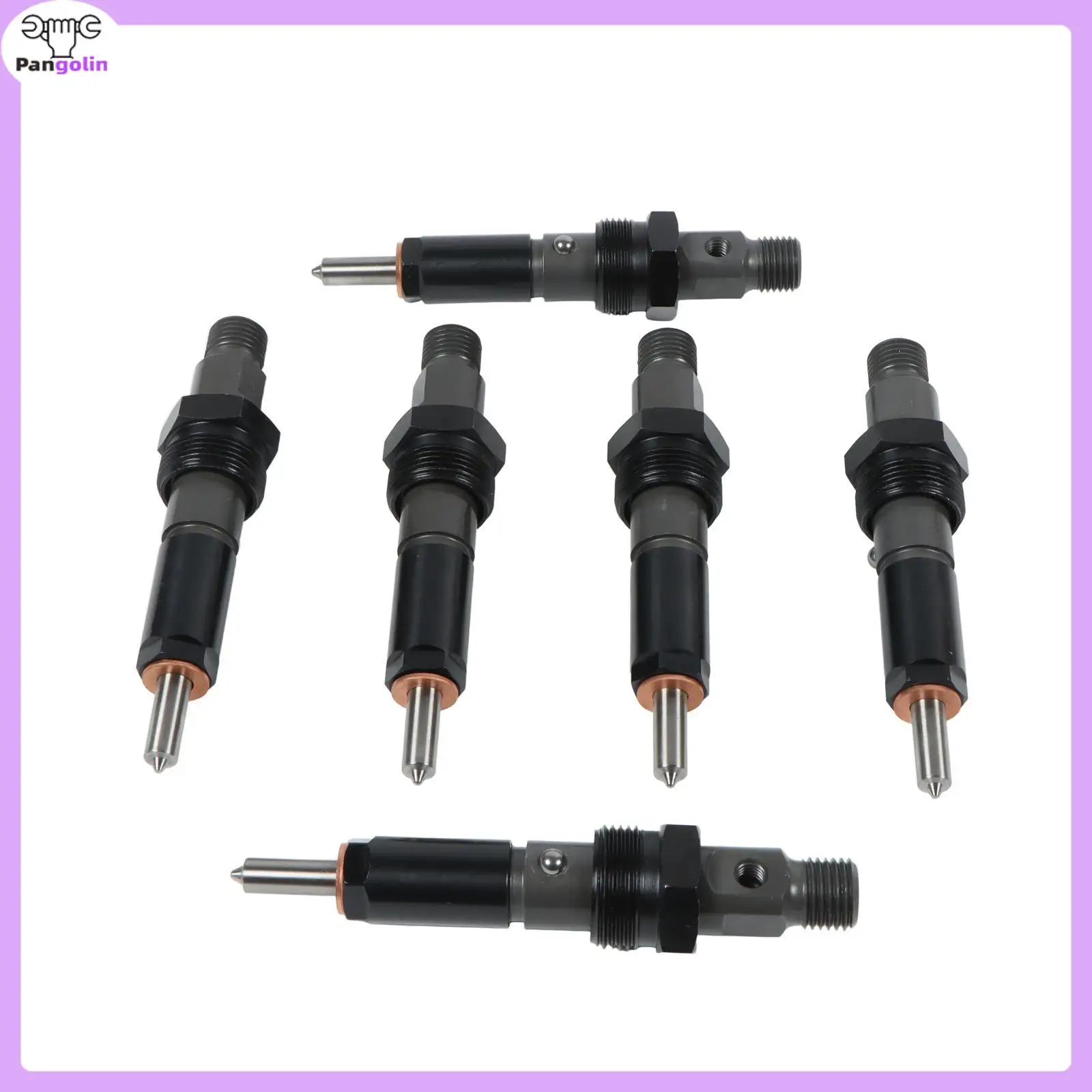 6pcs Fuel Injectors 330 KDAL59P6 0432133787 For Cummins 6BT5.9 6BTAA Diesel Engine