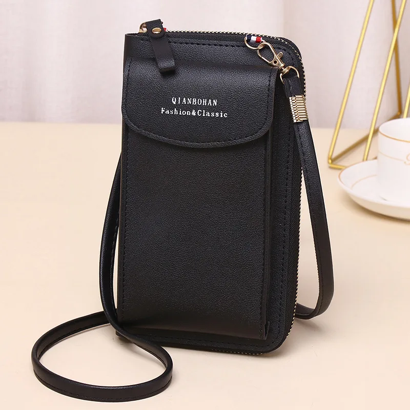 Waterproof Women Wallet Bag Touch Screen Cell Phone Purse Bag Smartphone Wallet Tassel Leather Shoulder Strap Handbag Women Bag