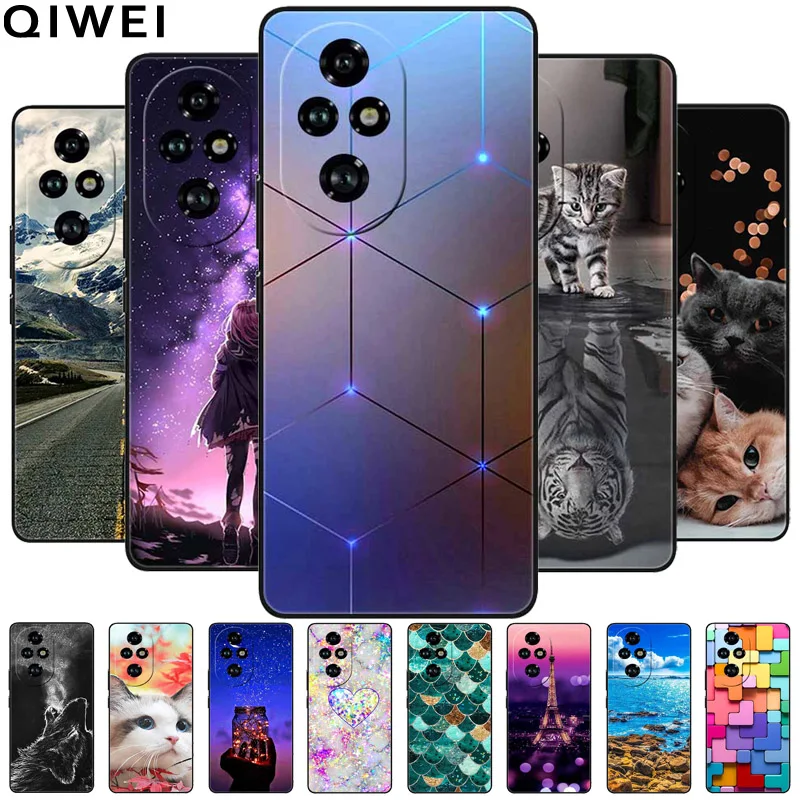 For Honor 200 Pro Case Cute Cartoon Soft Silicone Luxury TPU Phone Cases for Honor 200 Pro 5G Cover Capa Shockproof Shell Coques