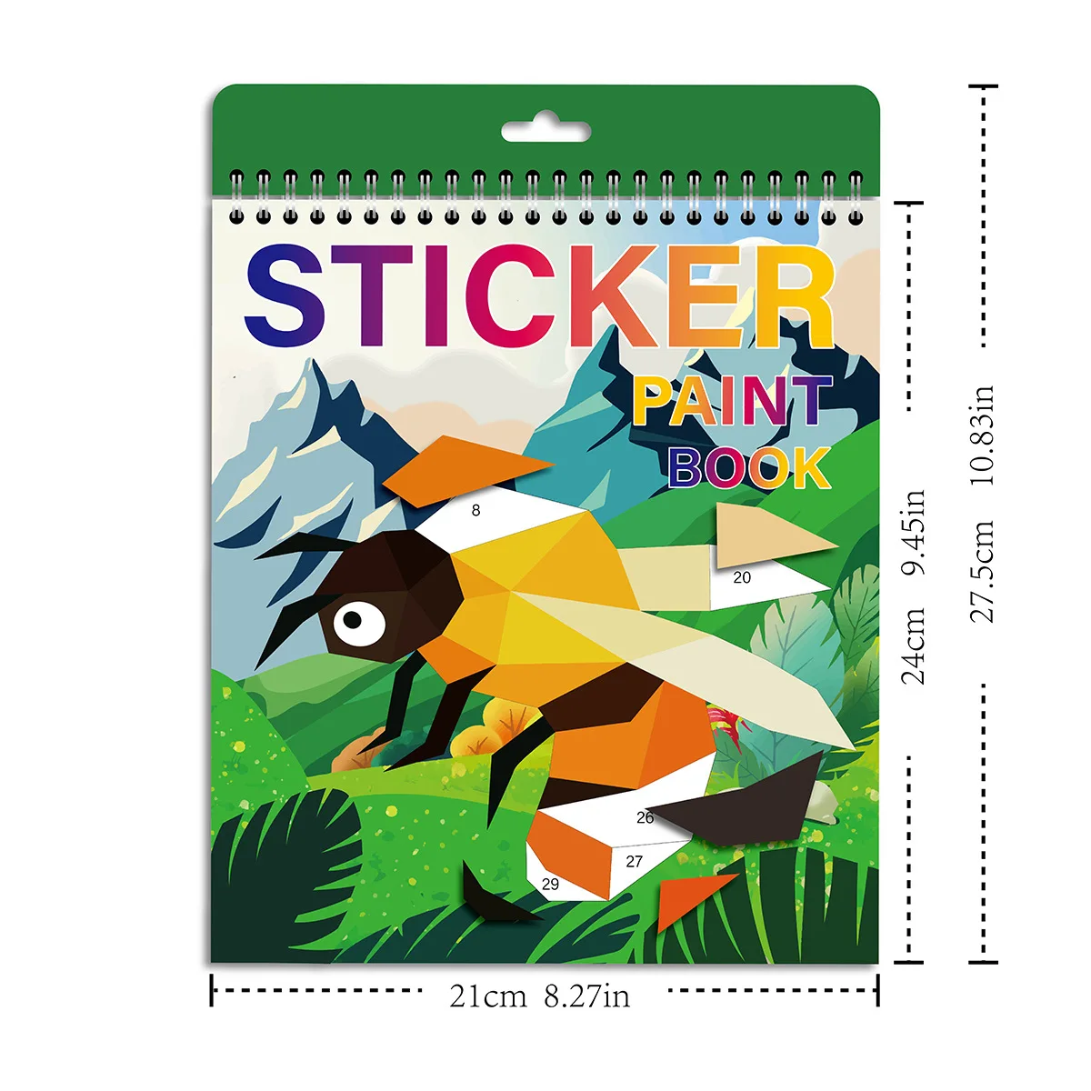 Adesivi Libro di pittura per bambini Libro di adesivi per cartoni animati incollato con i numeri Libro di adesivi puzzle per giochi cerebrali da viaggio Giocattolo educativo