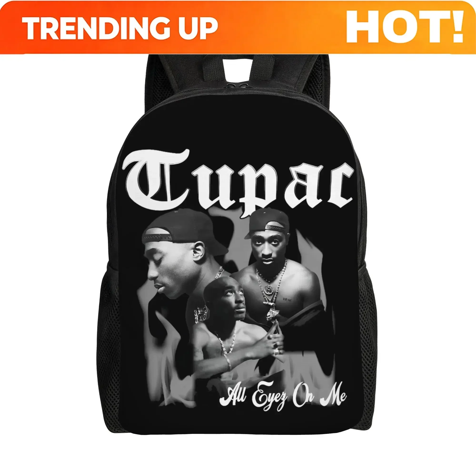 Custom Bag Popular Rapper 2pac Backpack For Men Women Cool High School Hiking Travel Daypack Tupac College Canvas Bags Gift