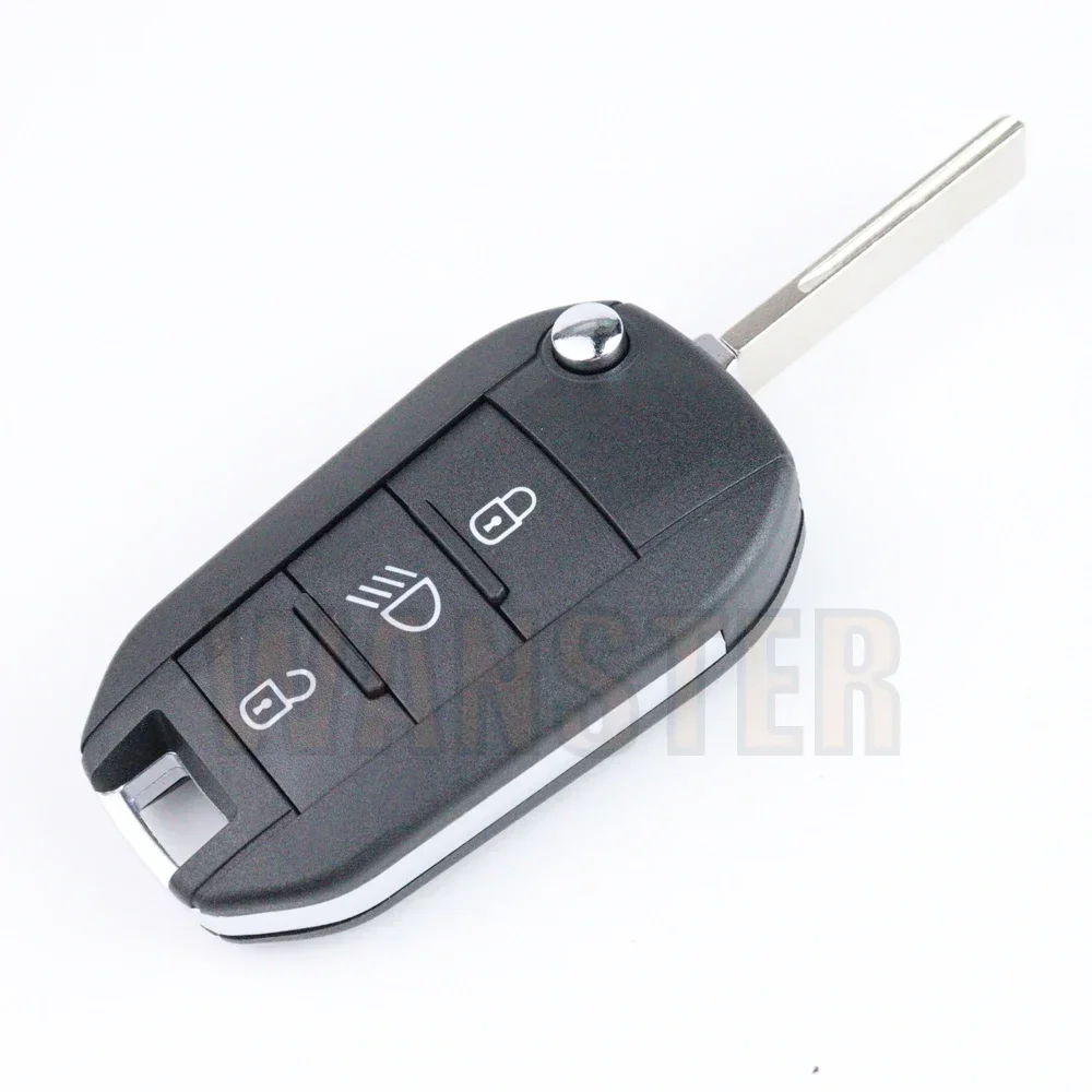 푸조 208 2008 301 308 508 5008 RCZ Expert, 시트로엥 C-Elysee C4-Cactus C3/자동차 열쇠 고리 케이스, 쉘 하우징