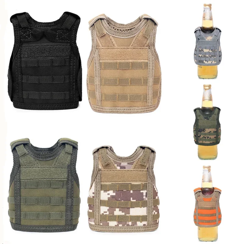 Imagem -03 - Tático Militar Molle Bottle Cover Vest Refrigerador de Bebidas Natal Dress up Acessórios Festa de Halloween Ly2074