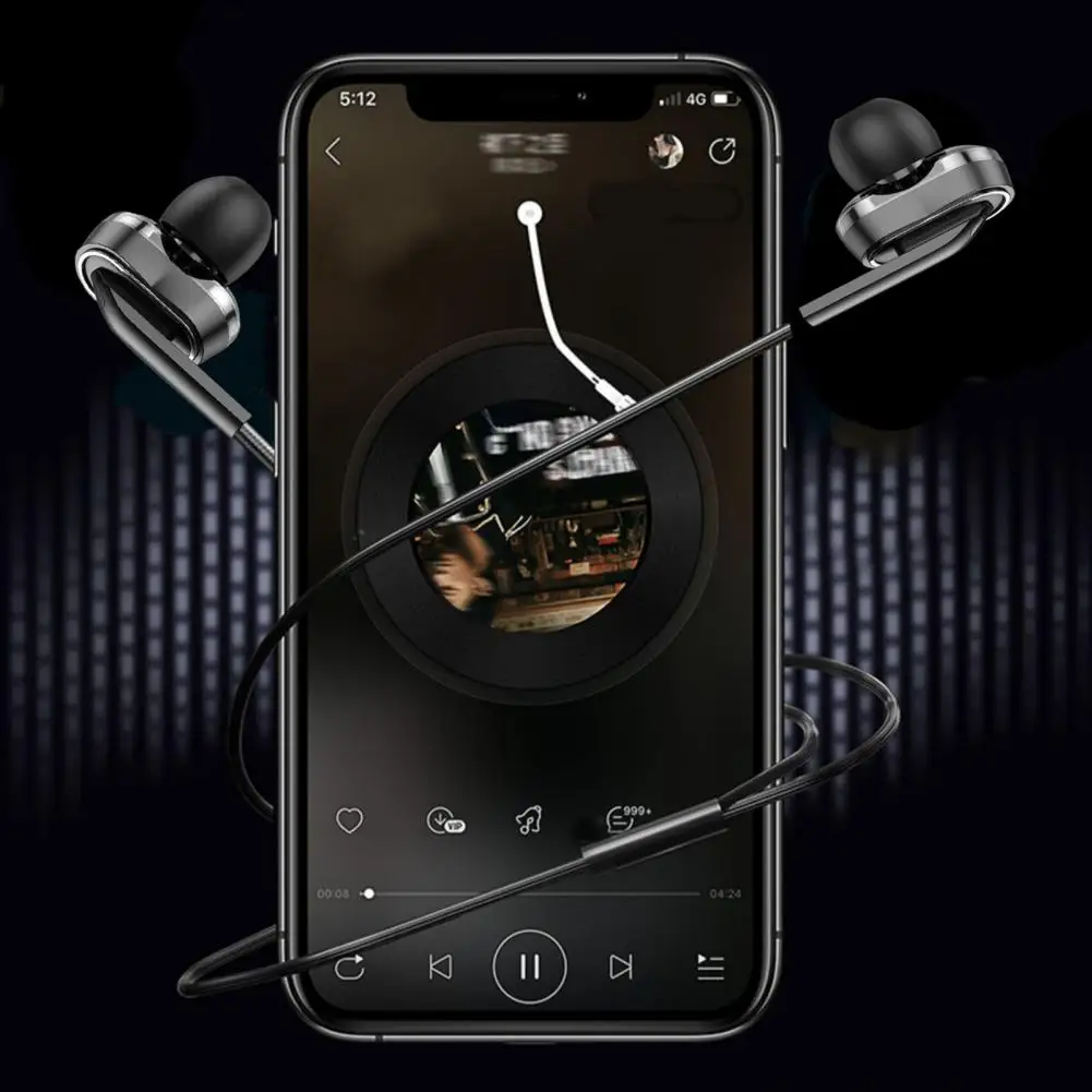 Subwoofer de transmisión estable y duradero con micrófono, auricular con Control de cable en la oreja de 3,5mm, reproductor de música con cable