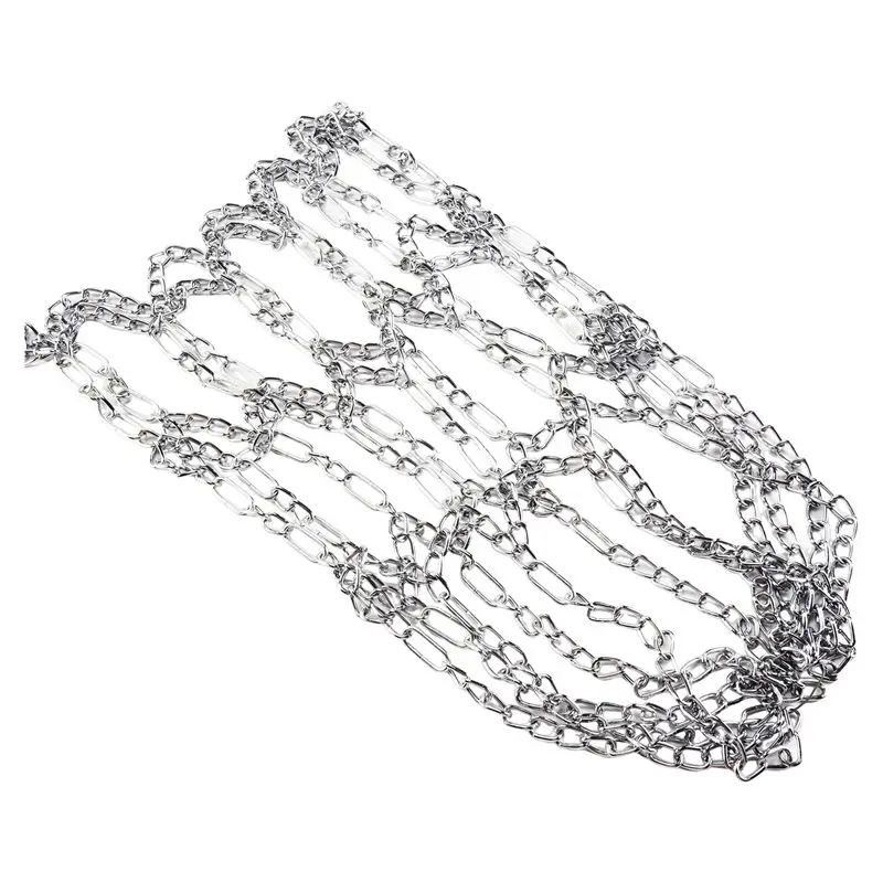 

ABVB-Sport Iron Chain Basketball Net Outdoor 12 Loops Standard Heavy Duty Basketball Goal Replacement Net