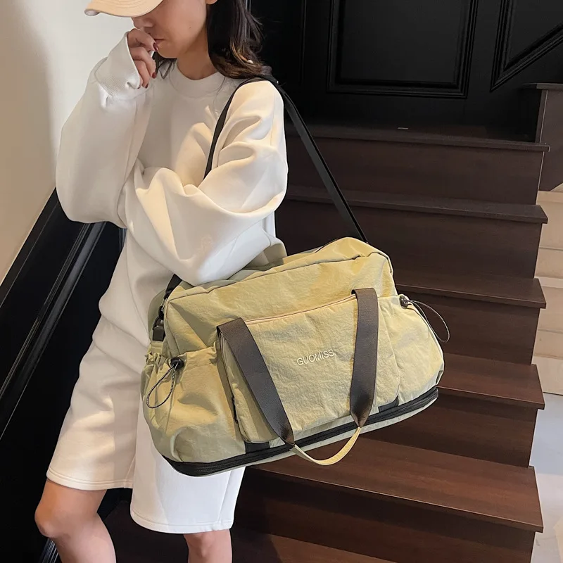 

Large Capacity Travel Bag Expandable Wet and Dry Separation Sports and Fitness Bag Oxford Cloth Storage Luggage Bag