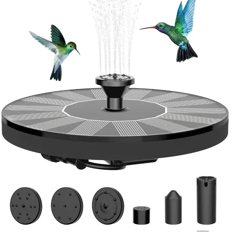 Solar Fountain Pump, 13cm | Nozzle Floating Water Pump | 150L/H | Garden Pond Bird Bath | Eco-Friendly Garden Decoration Outdoor view 6