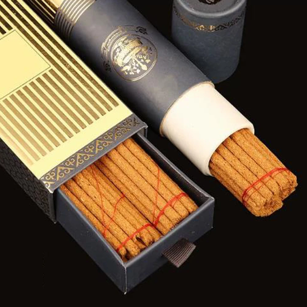 New Indian Nadrodling Tibetan Incense, Handmade Herbal Incense Sticks, Indoor Purifying Meditation Incense, 2 Bundles/box