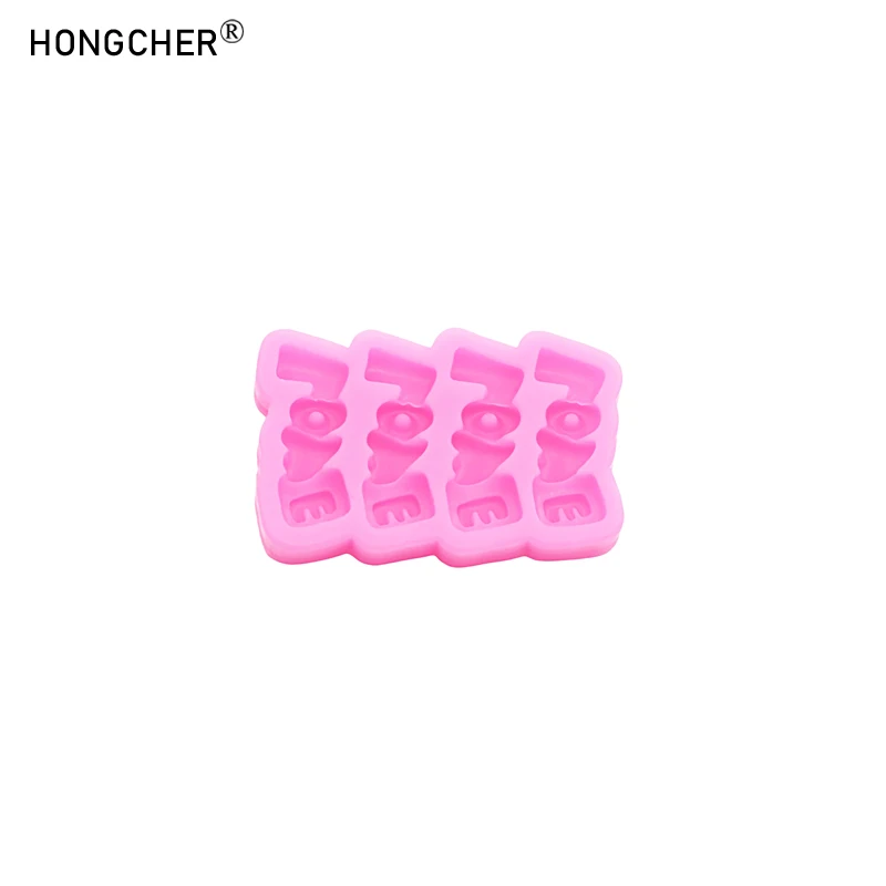사랑의 편지 실리콘 몰드 DIY 휴대폰 케이스 헤어 액세서리 머리 장식 레진 액세서리 냉장고 물컵 장식 몰드 썸네일 6