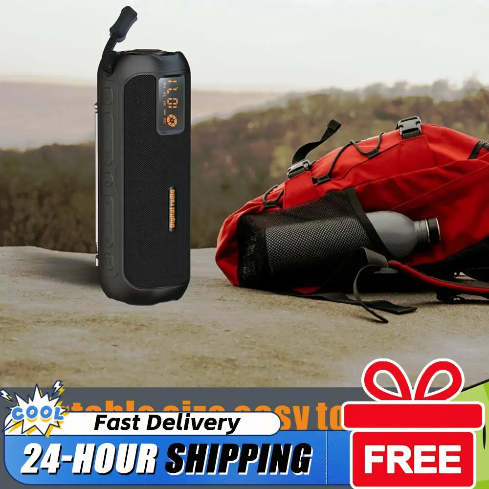 

Wireless BT Speaker Portable Radio Support TF Card AM FM Radio Rechargeable Radio for Home Outdoor