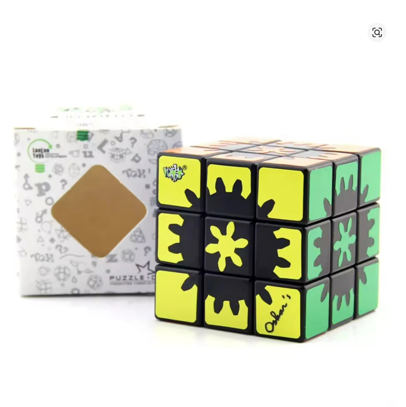 LanLan Hidden Gear 3x3 Magic Cube Speed Cube Puzzle Toys  Speeding Cube Professional Fidget Toys Cubo Magico Puzzle Gear Cube