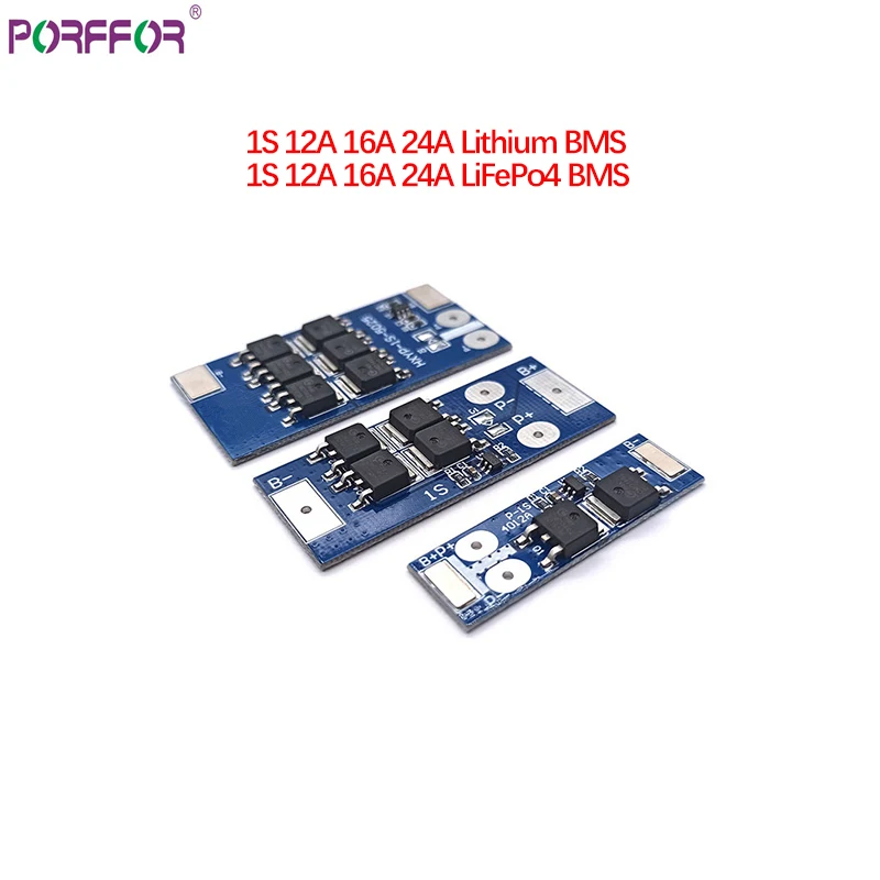 BMS 1S 10A 12A 15A 16A 20A 24A 3.2V Lifepo4 LFP / 3.7V Lithium NCM Lipo Lipolymer PCM PCBA BMS Board