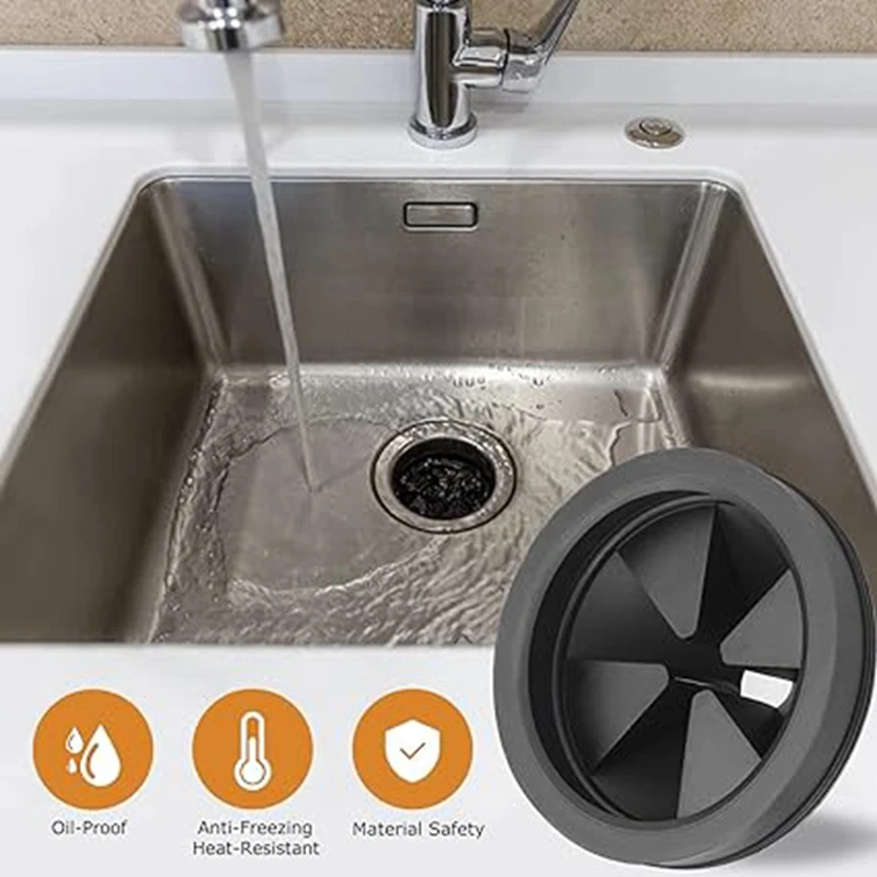 ABVJ-Sink Backsplash для вывоза мусора, брызговик, измельчитель пищевых отходов, брызговик, сменный воротник, бесшумный чехол