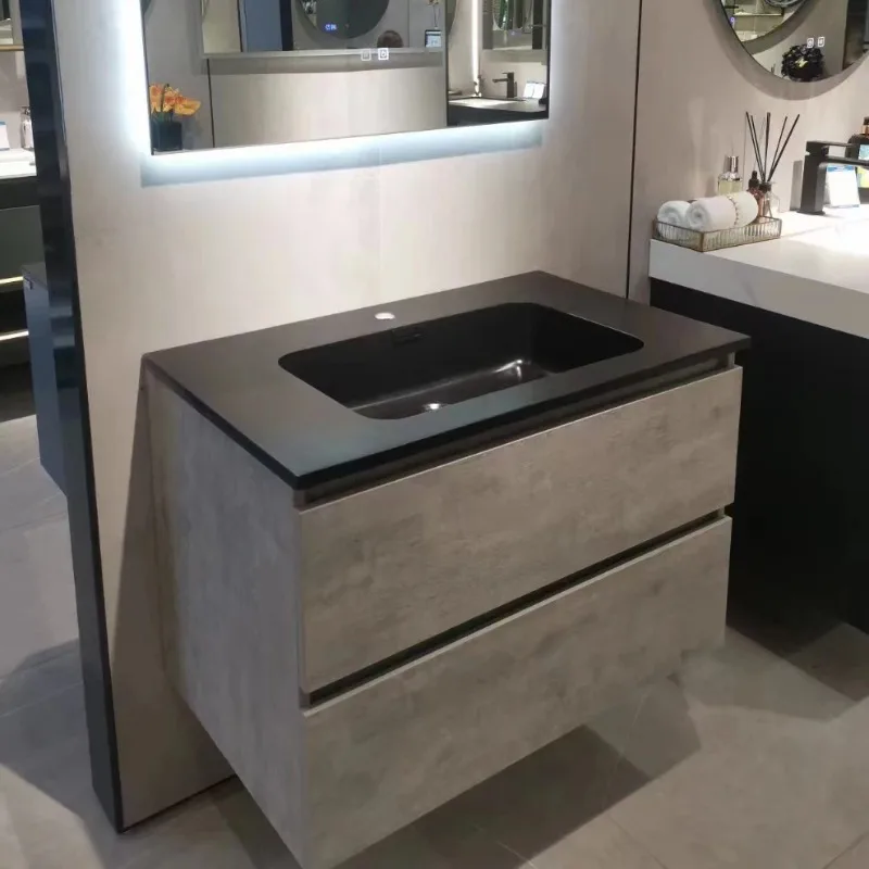 

European Design Wall Mounted Vanity Modern Bathroom Vanities Cabinet Set