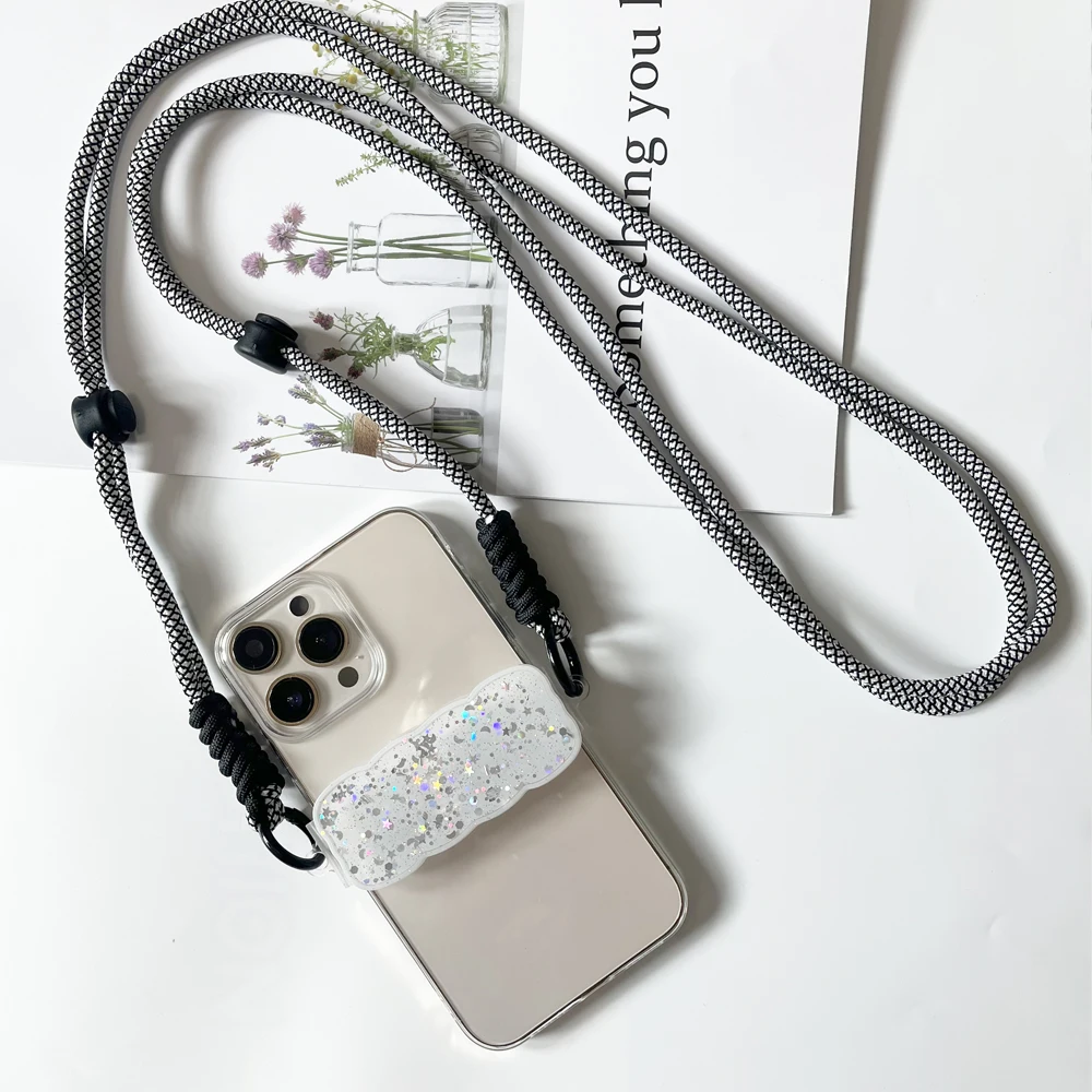 Cordão de telefone universal crossbody corda de telefone celular anti perdido ombro pescoço pendurado cinta com braçadeira traseira