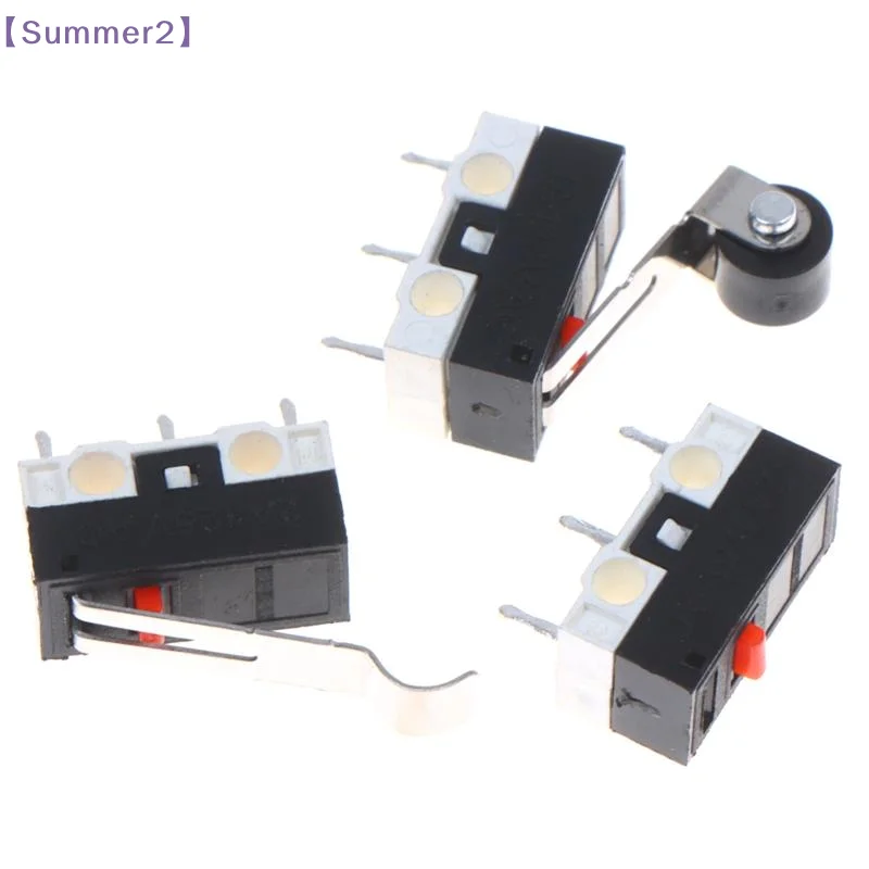 20Pcs Micro Limit Switch C NO NC 3 Pins PCB Terminals SPDT 1A 125V Roller Arc Lever Snap Action Push Micro Mouse Switches〔Sum2〕