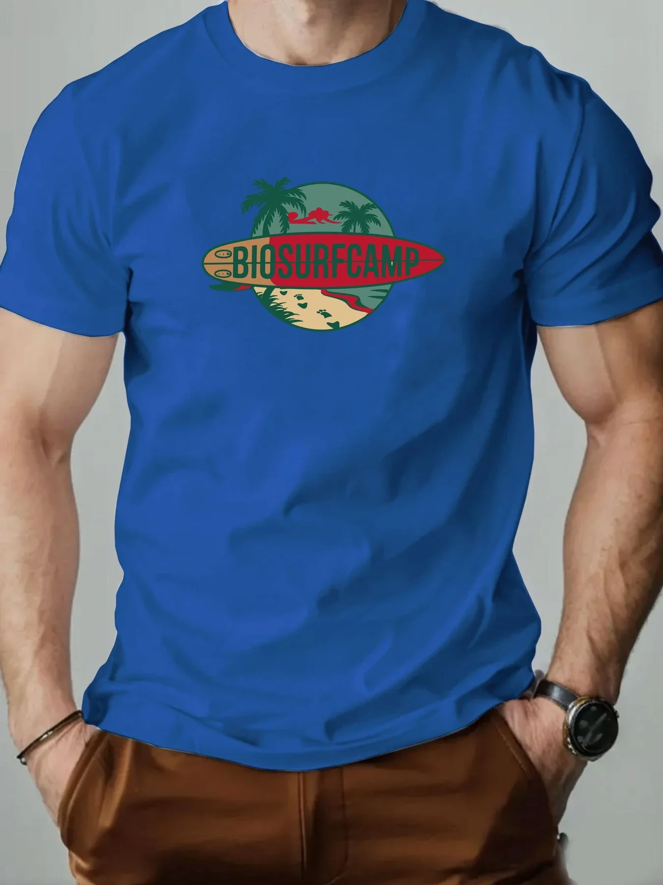 Men's Kids Short-sleeved T-shirt, Pure Cotton Printed, Round-neck Breathable Casual T-shirt, Fashionable High-quality T-shirt
