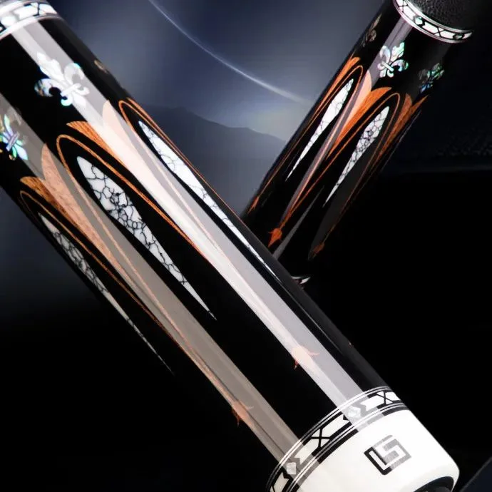 

hit productOmin Li Si Tyrant 2 High Quality Pool Billiard Cue Stainless Steel Big Head Black Eighty-nine Ball Sixteen Color Carv
