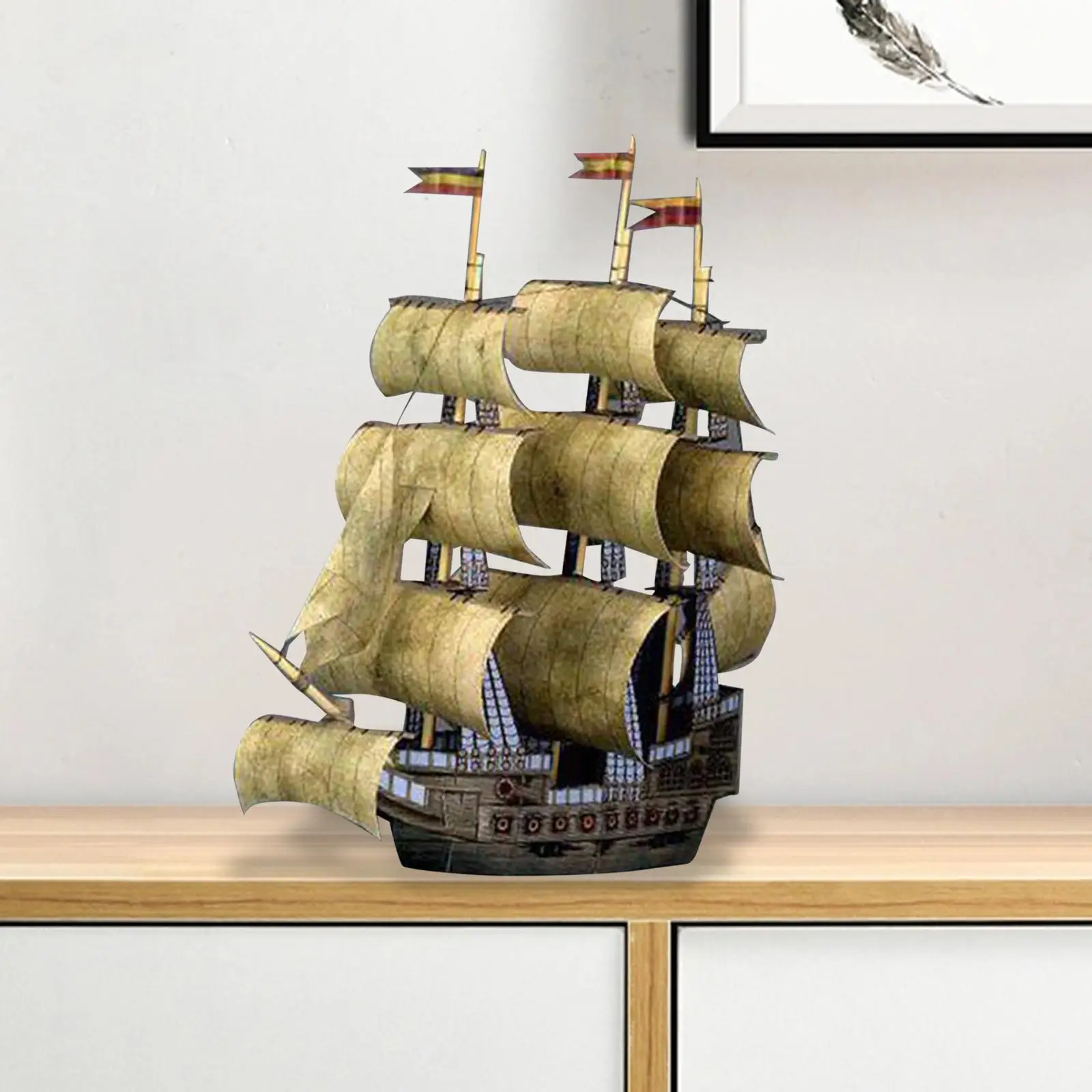 Ship and Boat Puzzles 1/250 Pirate Ship Arts Crafts Sailing Boats Scale