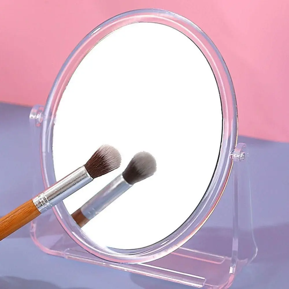 Lindo 360 °   Espejo cosmético giratorio con soporte Espejo de tocador de alta definición Espejo de belleza de doble cara