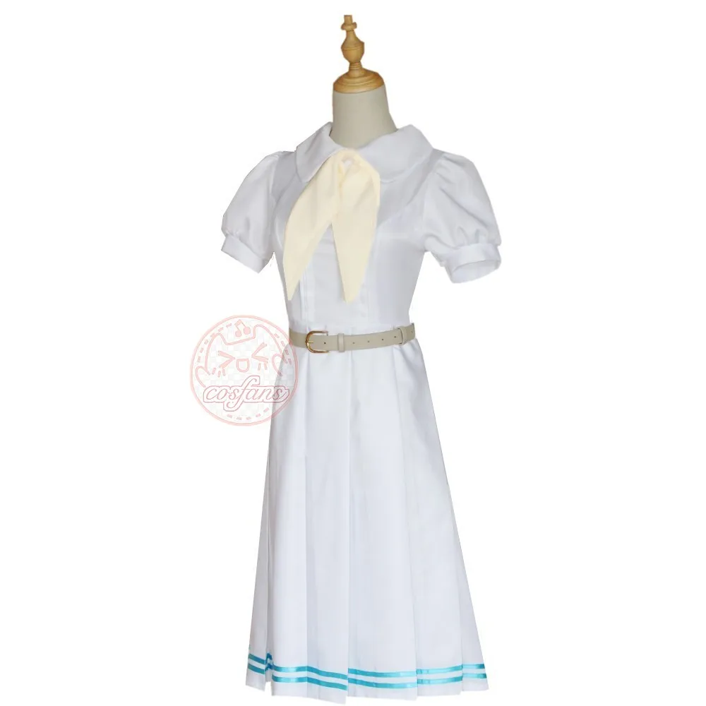 فستان أنيمي Beastars الأبيض الأرنب Haru JK فستان موحد فستان أبيض أزياء Haru التأثيرية للنساء والفتيات أزياء حفلات الهالوماس