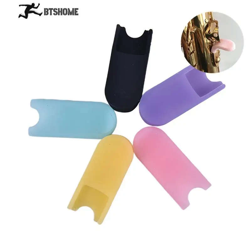 Rubber Saxophone Finger Rest Cover With Saddle Color Silicone Thumb Rest For Saxophone Professional Accessories