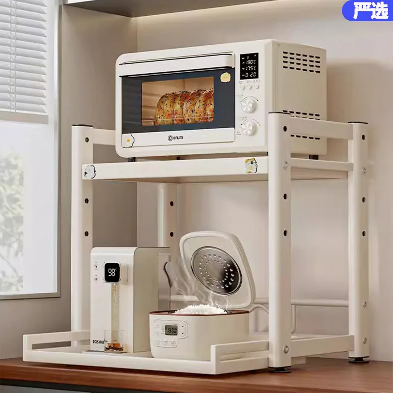 

Kitchen Countertop Pull-out Storage Rack, Rice Cooker, Microwave Oven, Pot Storage Rack, Non Perforated Layered Rack
