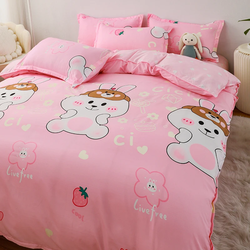 4-piece bedding set comforter set Soft and comfortable  for be suited to four seasons Suitable for the room dormitory