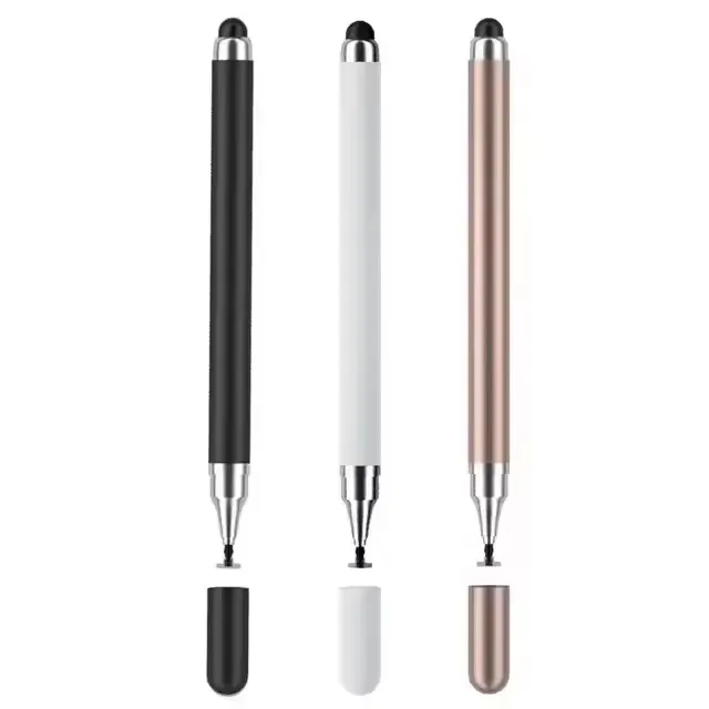 2-in-1 universele stylus pen voor tablet, mobiel, Android, iOS telefoon, iPad accessoires, tekentablet pennen, capacitief scherm touchscreen pen