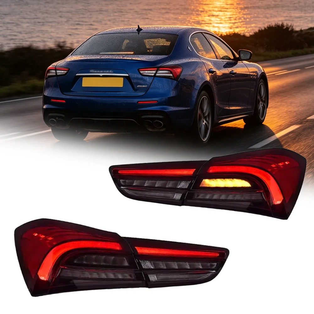 

LED Tail Lamps For Maserati Ghibli 2014-2022 Upgrade Rear Tail Lights Assembly DRL Day Running Light Turn Signal Car Accessories