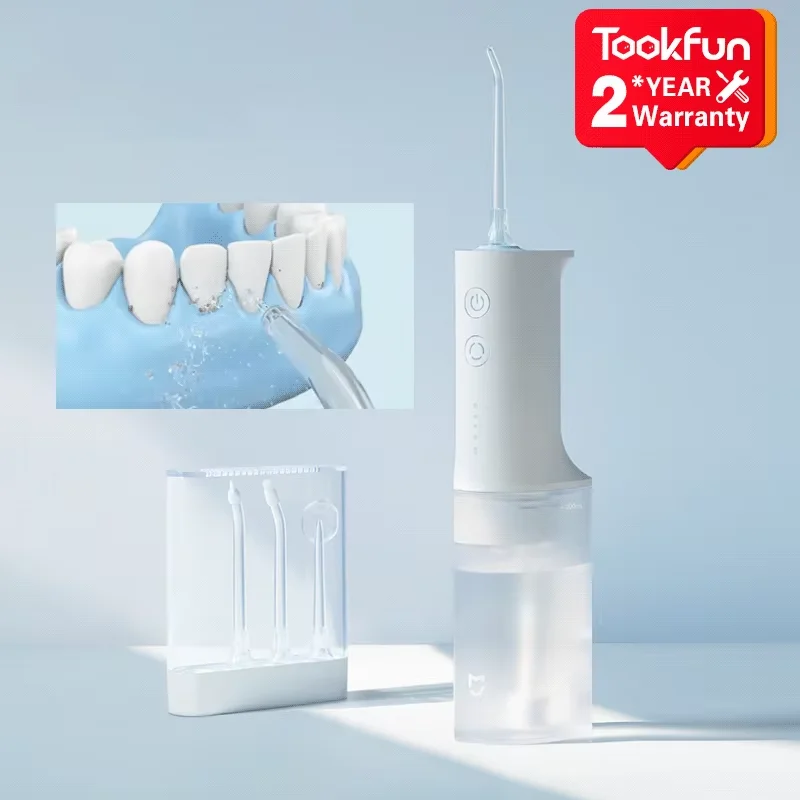 

Усовершенствованный домашний ирригатор для полости рта - высоконапорный поток воды, водонепроницаемость IPX7, 5-скоростной портативный очиститель межзубных промежутков