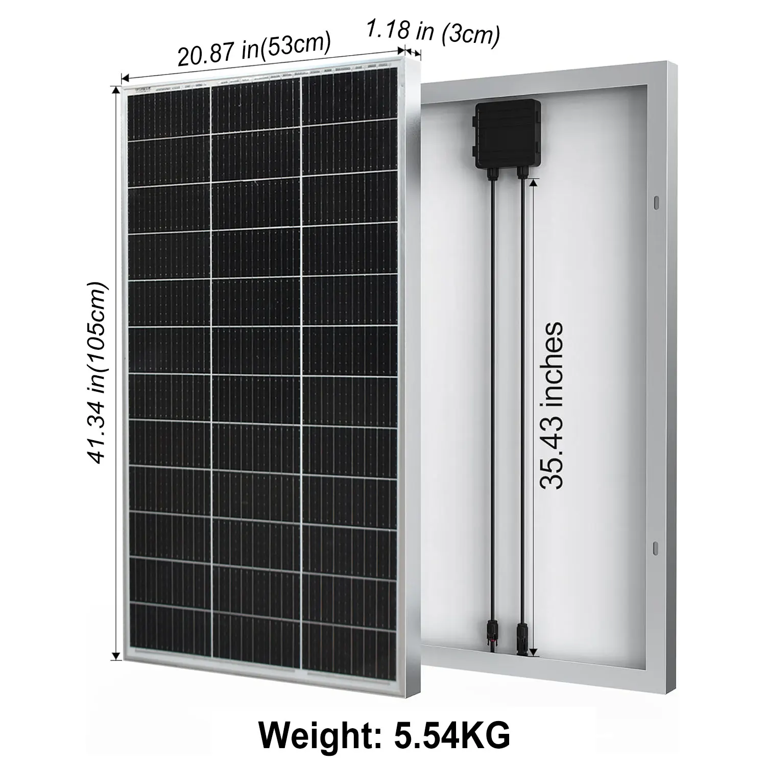120W 240W 360W 480W panneau solaire 18V panneau en verre rigide monocristallin cellule solaire 12V/24V chargeur de batterie 1000W Kits toit à la maison