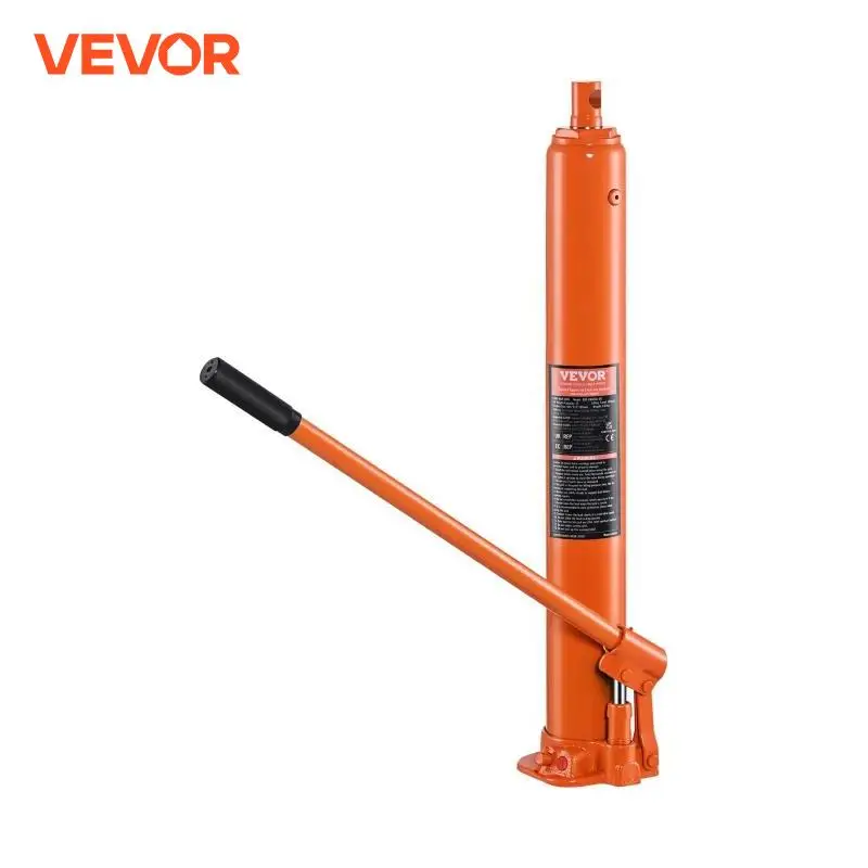 VEVOR Hydraulic Long Ram Jack 4 Ton Engine Hoist Cylinder with Single Piston Pump Hydraulic Ram Cylinder for Engine Lift Hoists