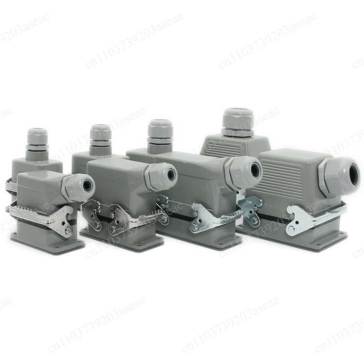 Heavy Duty Connectors HDC-HE-010-1/2/3/4 F/M 10pin Screw connection 400V/500V 16A Industrial rectangular  connector plug