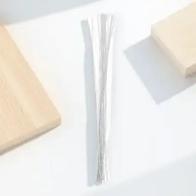 50Pcs Paper Covered Floral Stem Wires Iron Wire for DIY Craft Flower Arrangements Easy to Bend and Shape Floral Stem Wire