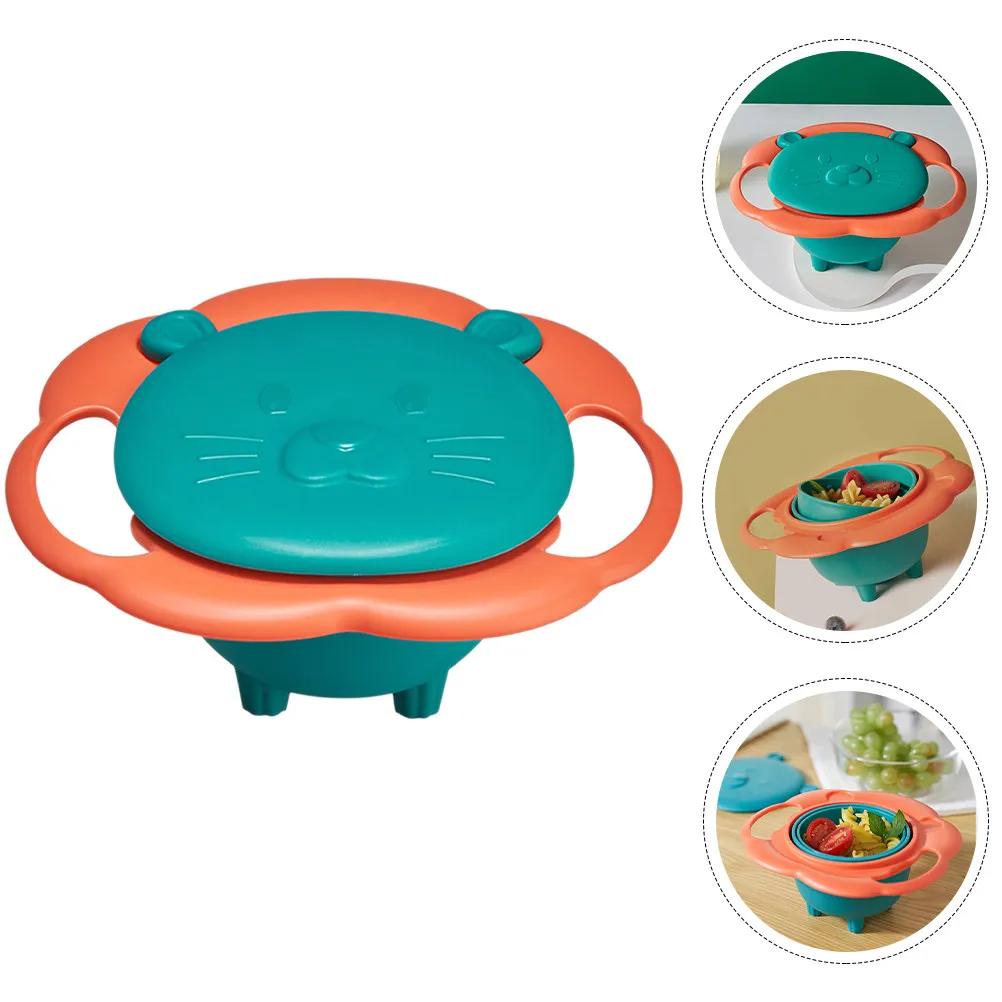 

Вращающаяся на 360° миска для малышей, непроливаемая, с функцией самобалансировки, для самостоятельного кормления детей, безопасная, без BPA, с защитой от опрокидывания