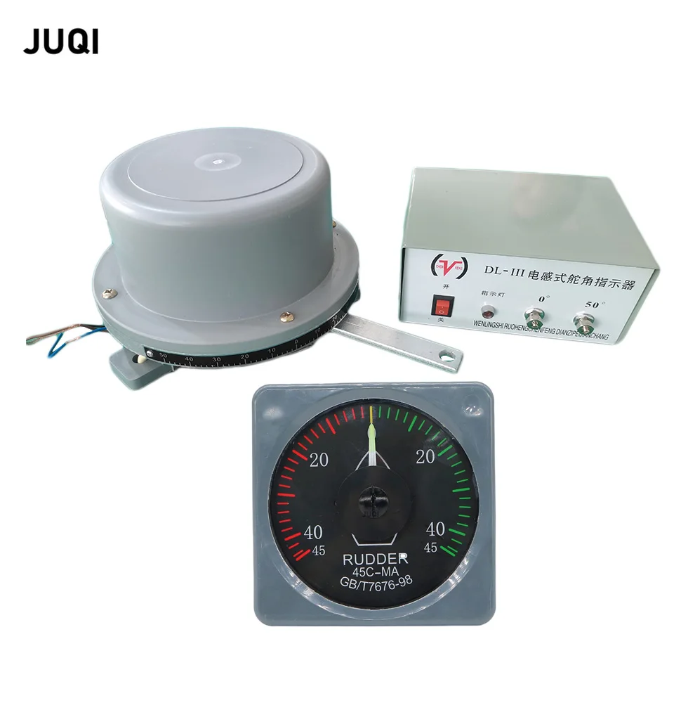 

NEW 3-piece set 45C-MA Color panel pointer ammeter 45 degree Marine electric induction rudder angle generator rudder angle table