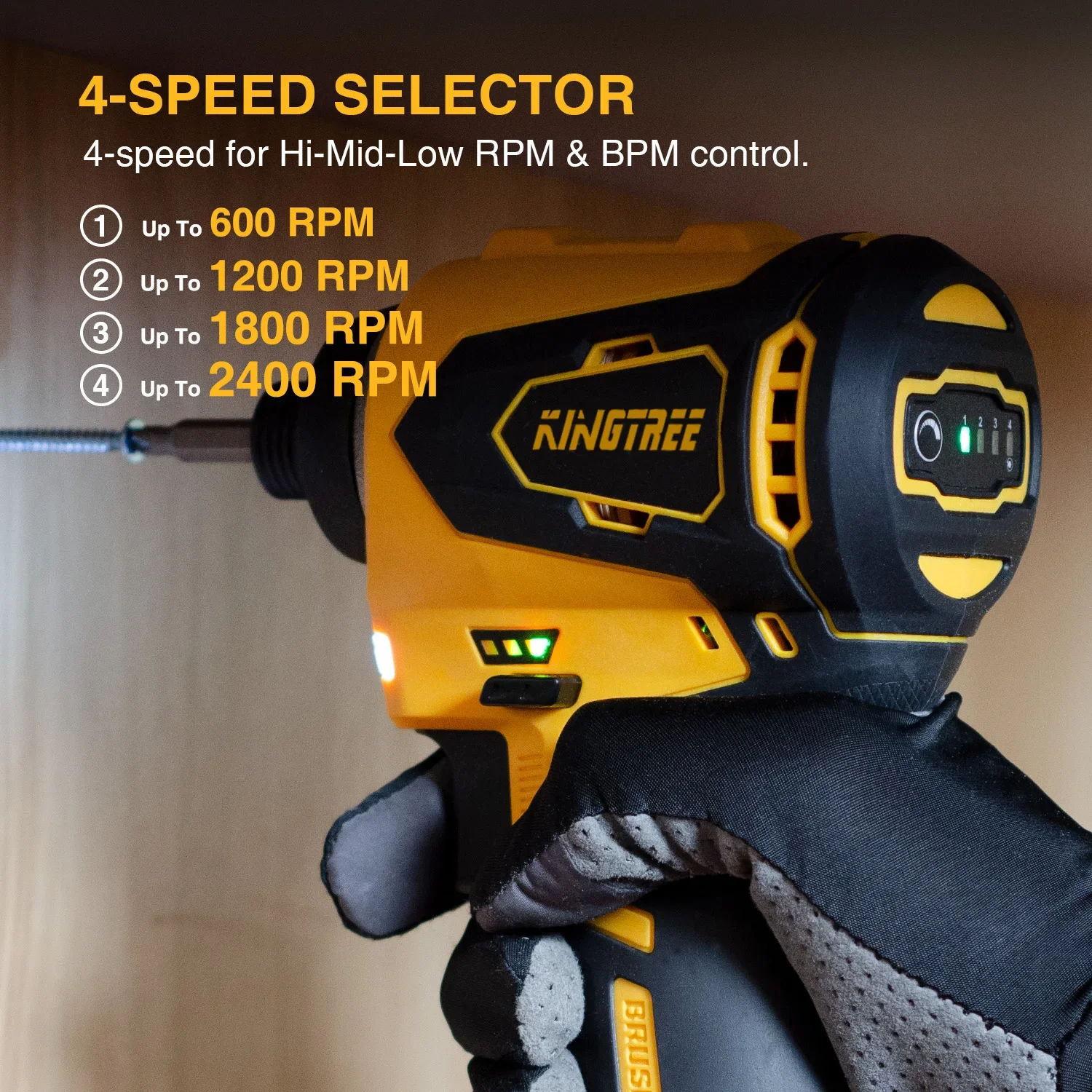 Kingtree 12V Cordless Impact Screwdriver Li-ion Battery Electric Screwdriver Rechargeable Drill Power Tool For Interskol Battery