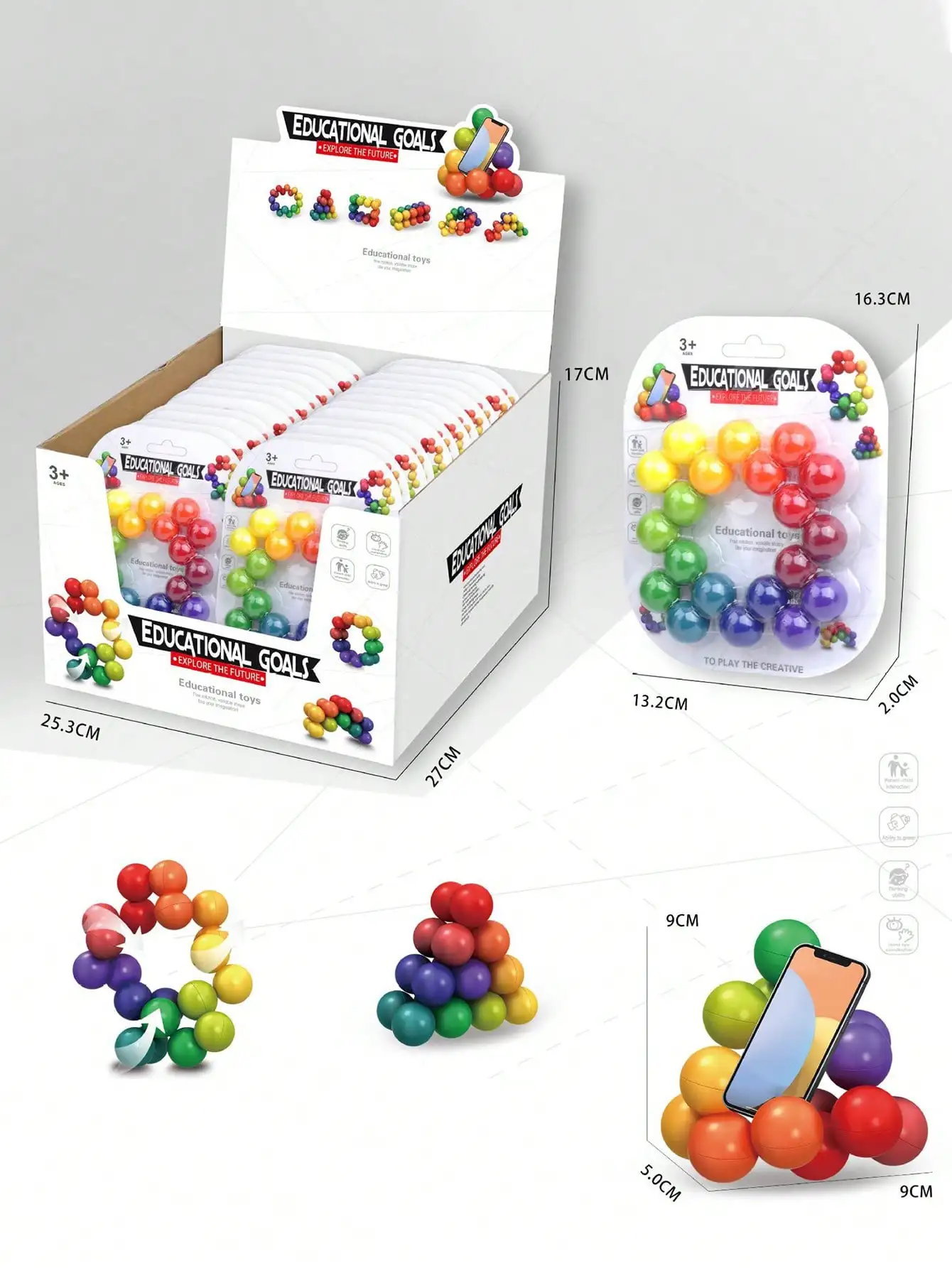 Jouets sensoriels pour l'autisme, pour enfants en bas âge, jouets de voyage autistes, boule de Puzzle, tdah, petit jouet silencieux, rembourrage de bas