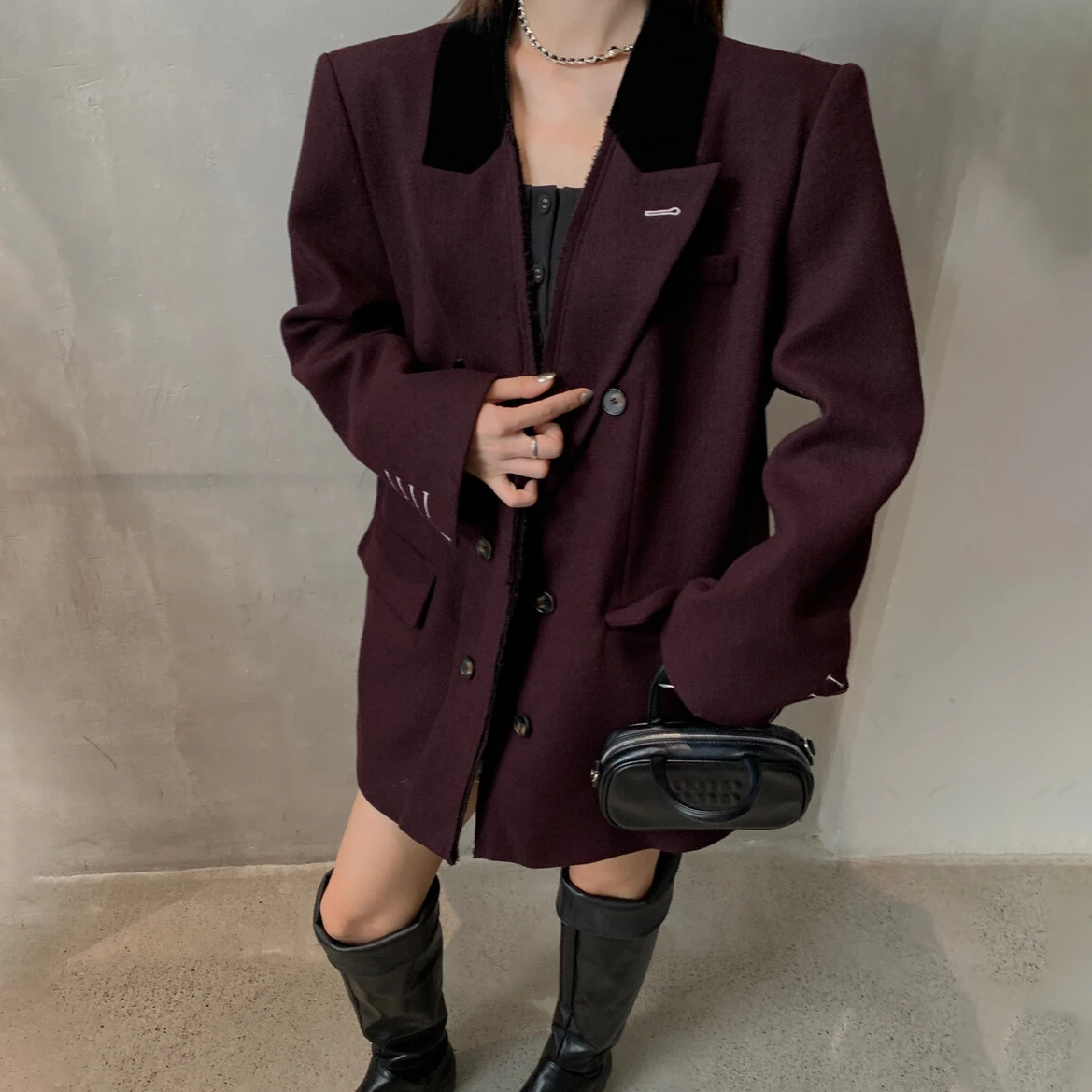 سترة BJTZ النسائية ذات الألوان الخريفية، تصميم أنيق وبسيط، أنيق وناعم وممتاز، ملابس خارجية مريحة وعالية الجودة