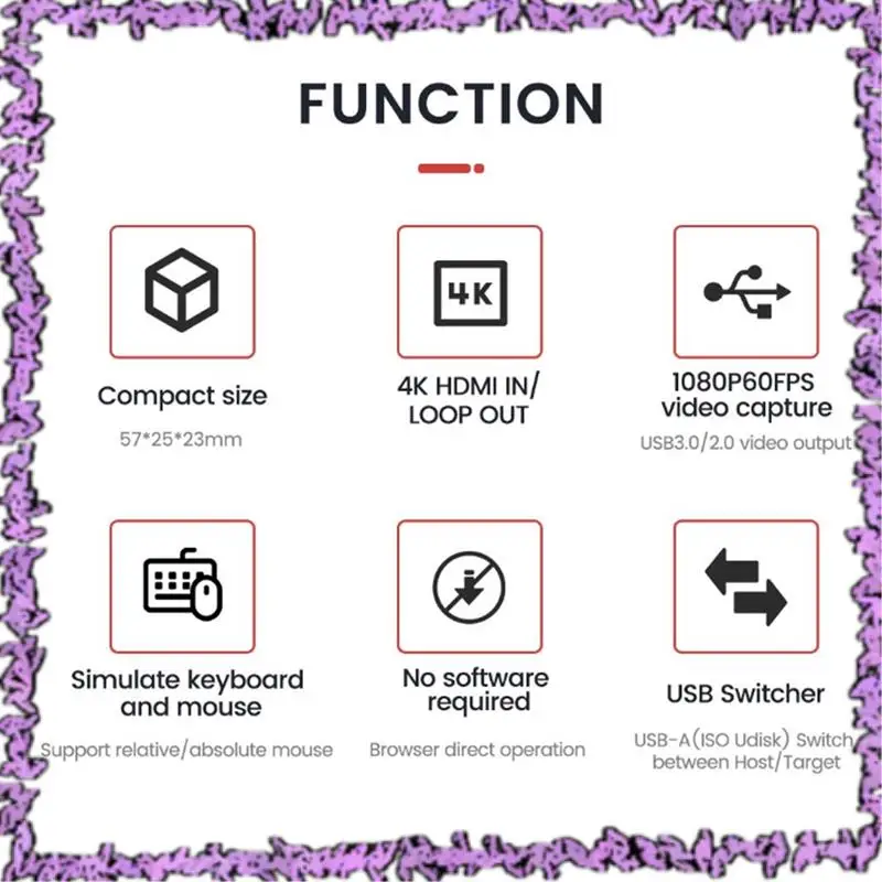 

SCLL-For Sipeed Nanokvm-USB Operationsand Multi-Device Collaboration 4K USB KVM For Server/Sbcs B