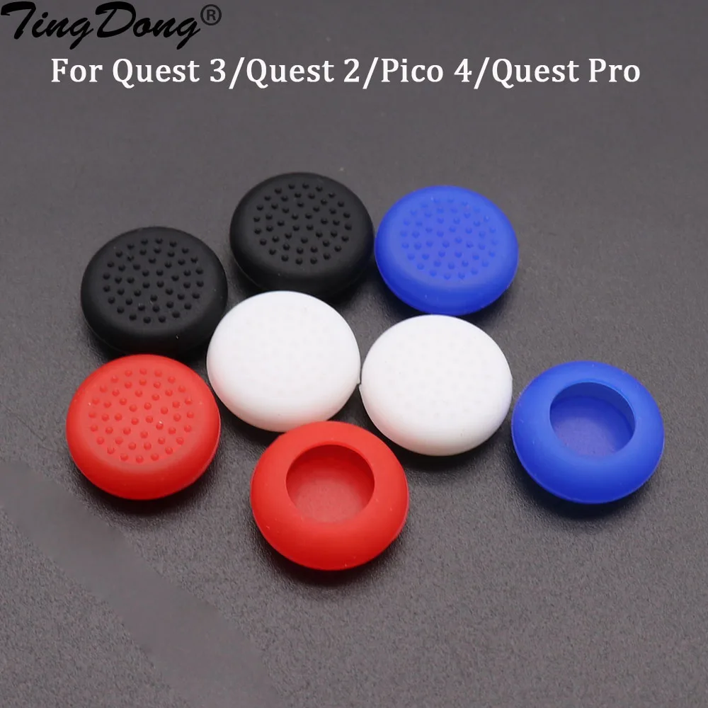 20PCS Controller Thumbstick Caps Silicone Touch Handle Rocker Cover VR Accessory for Meta Quest 3/Quest2/Pico 4/Quest Pro