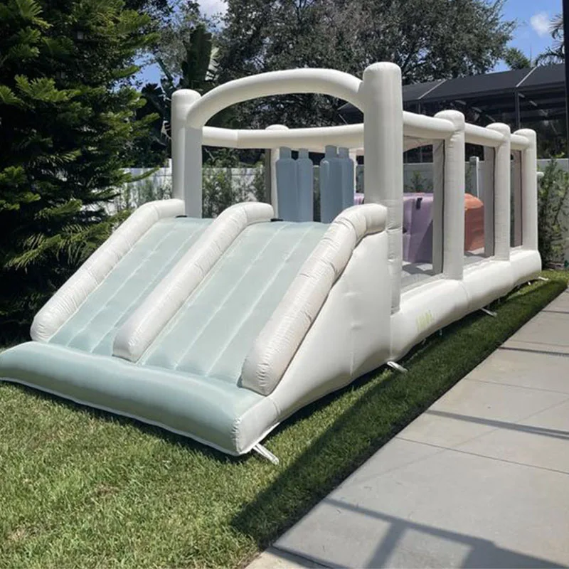 

Obstacle Course Ball Pit, Themed Inflatable Bouncer For Kids Children Toys Party Use Double Slides Inflatable Double Tunnels